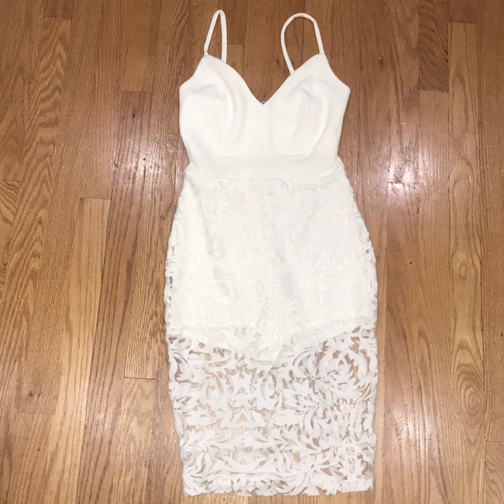 White elegant dress
